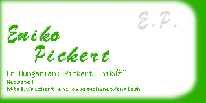 eniko pickert business card